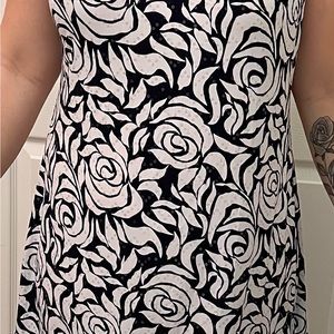 Blue and white flowers